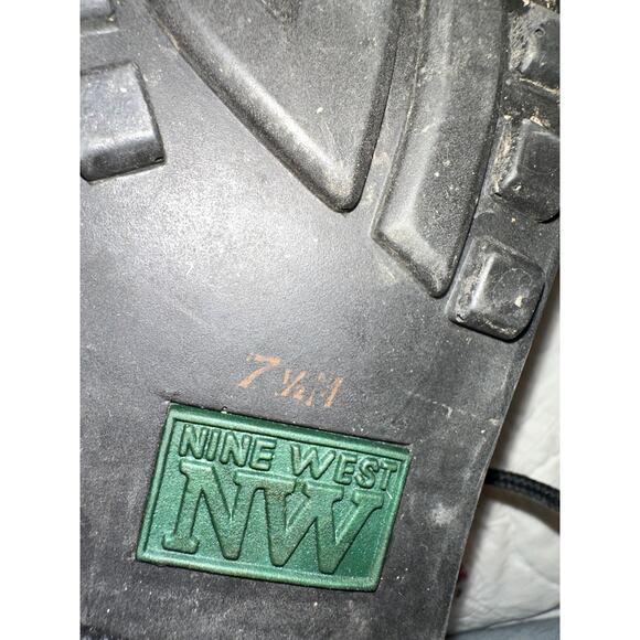 VINTAGE NINE WEST BLACK LEATHER HIKING BOOTS 7.5 - Picture 4 of 7